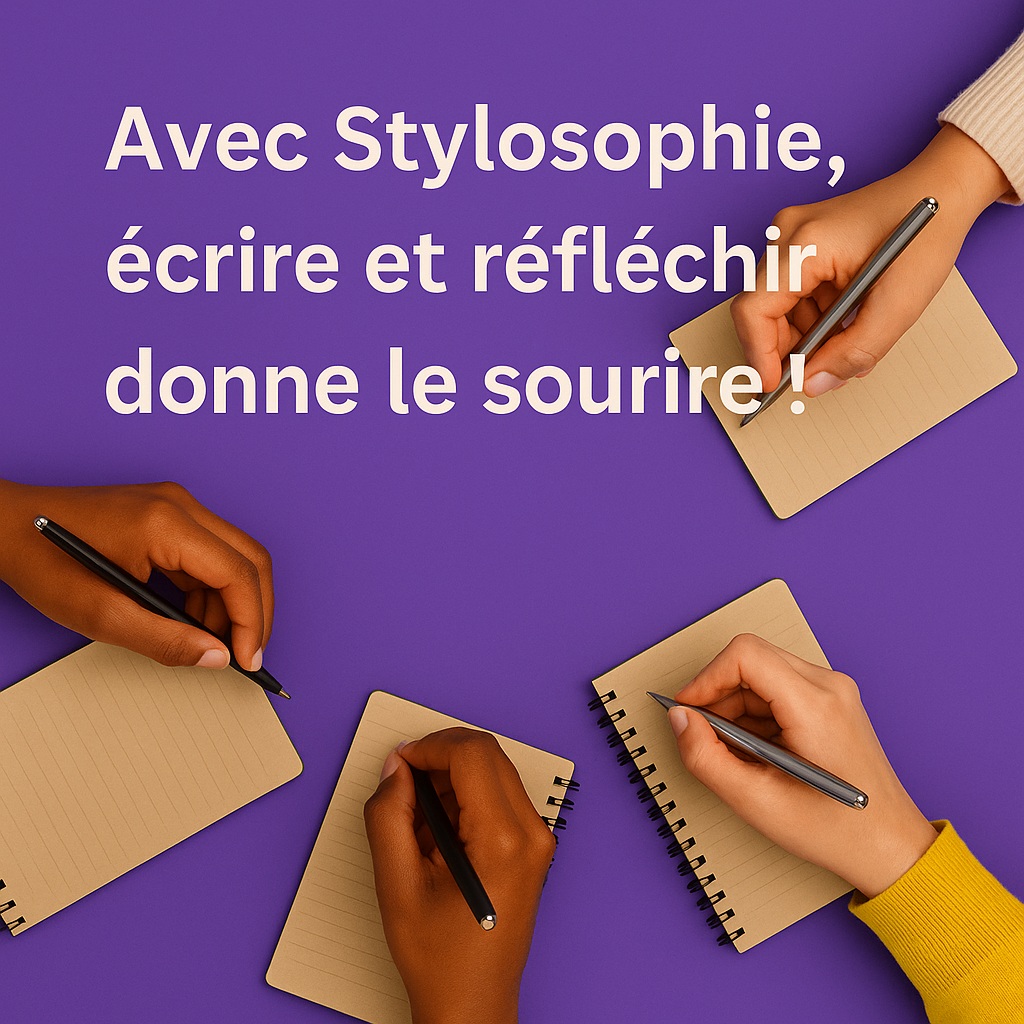 écrire, réfléchir et sourire