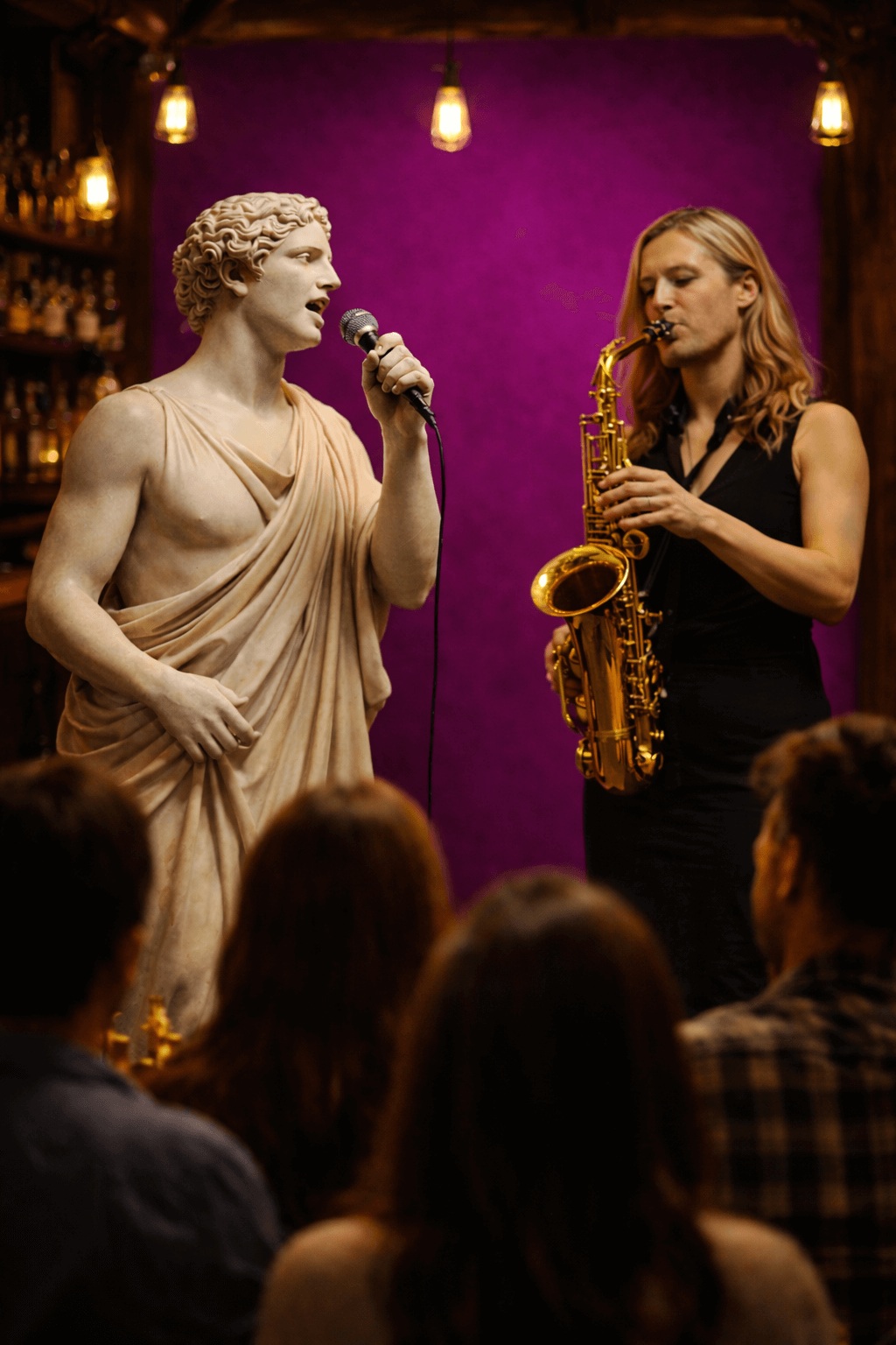 scène ouverte avec saxo