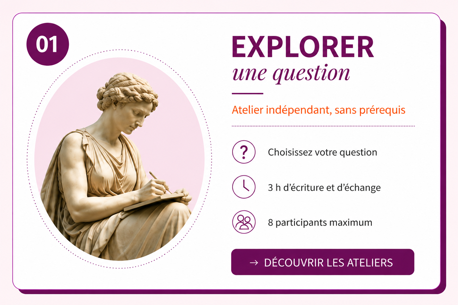 visuel atelier accueil découvrir les ateliers d'écriture philosophique